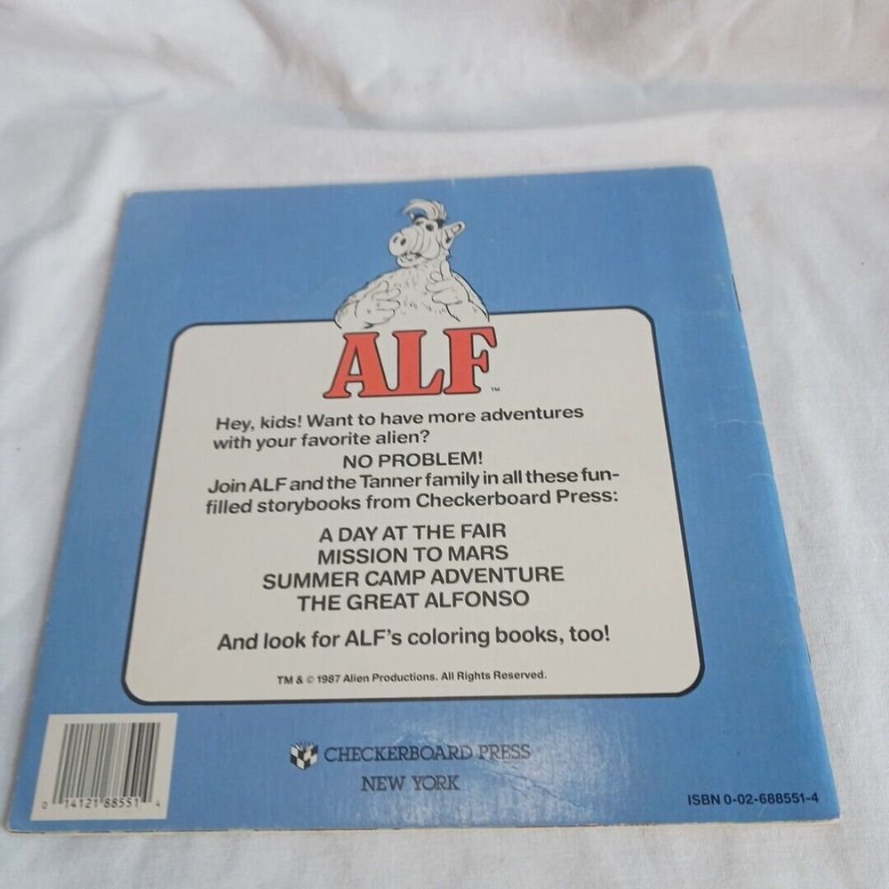 Vintage ALF A Day At The Fair 1987 Paperback Book - Picture 2 of 2
